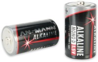 Alkaline Red 2er Blister Mono-Batterie schwarz