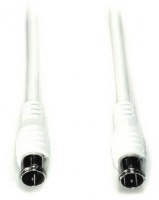FAS 25 F-Anschlußkabel, 2,5m Antennenkabel weiß
