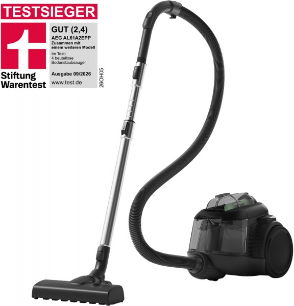 AL61A2EPP Beutelloser Bodenstaubsauger ebony black