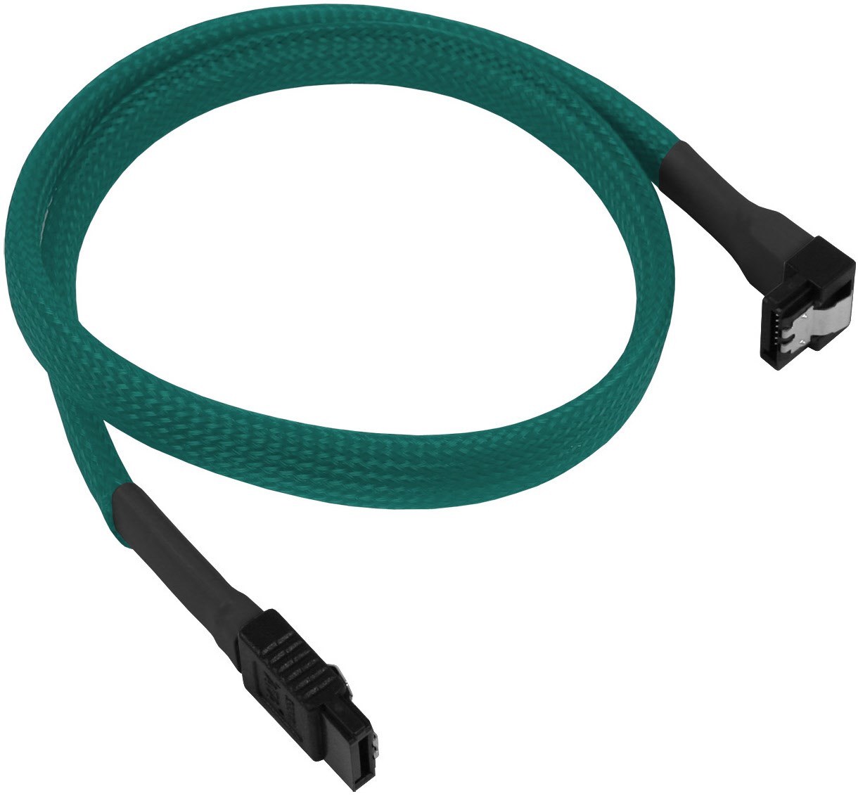 SATA 3.0 Kabel abgewinkelt (0,45m) grün