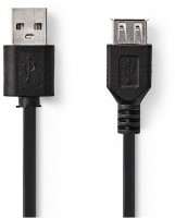 CCGP60010BK02 USB 2.0-Kabel (0,2m) schwarz A-Stecker>A-Buchse