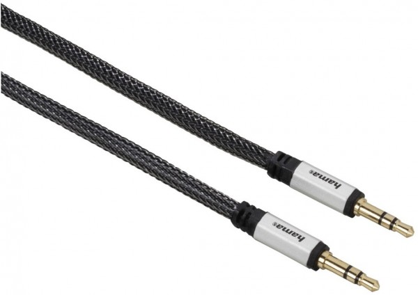 3,5mm-Klinkenkabel (1m) anthrazit