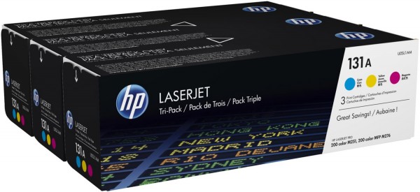 Nr. 131 A Toner Tri-pack 3-farbig