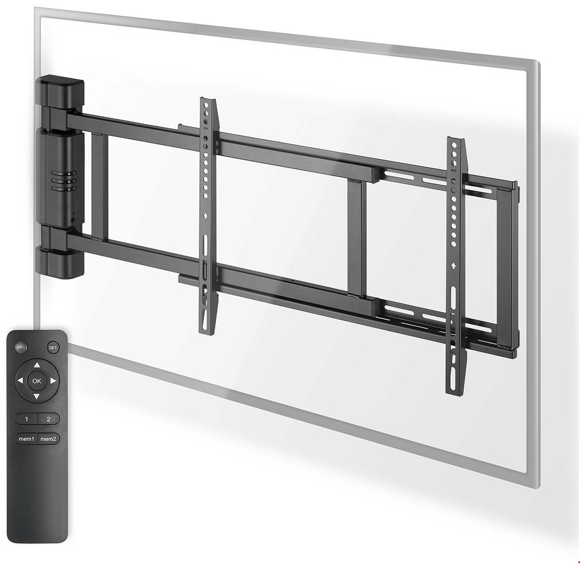 TVWM5860BK Motorisierte TV-Wandhalterung (37-75") schwarz