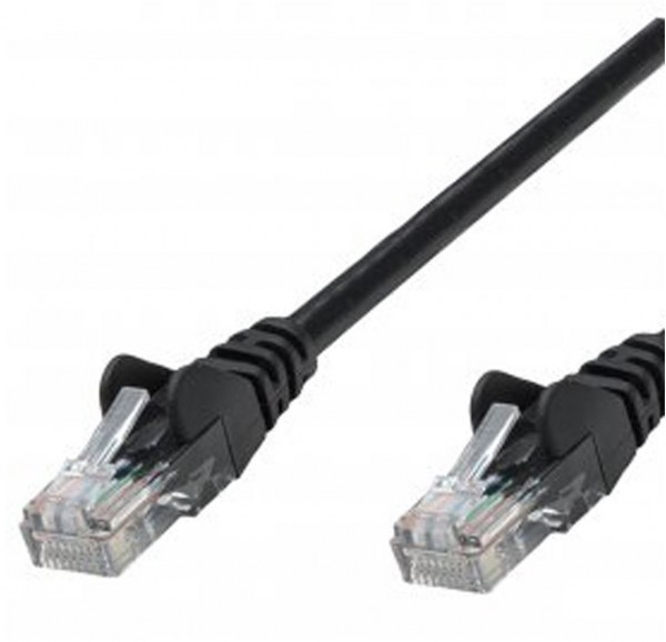 Patchkabel RJ45 S/FTP Cat6 LSOH schwarz (0,25m)