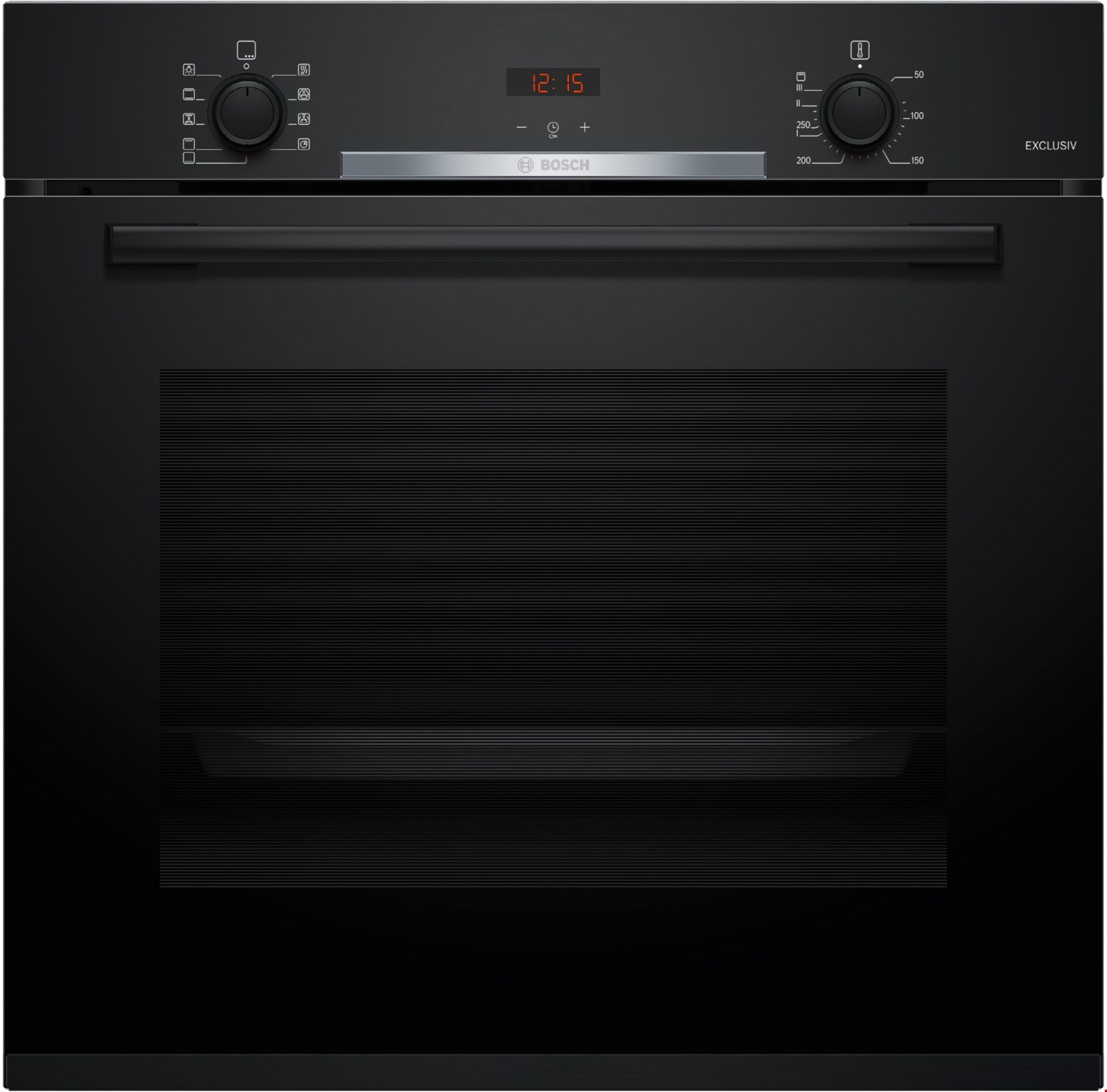 HBA3140B4 Einbaubackofen schwarz, 71 l, Pizza-Stufe, schnelles Vorheizen, 59,4 cm breit, A+