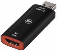 4K Video-Aufnahme-Stick USB-Stecker>HDMI-Buchse schwarz