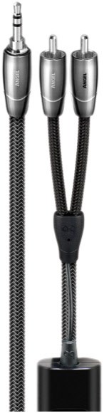 Image of Angel 3,5mm>RCA (0,6m) RCA-Kabel schwarz/silber