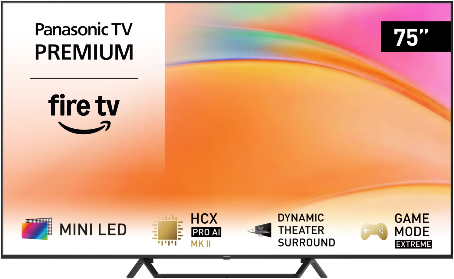 TV-75W95BEG 189 cm (75") Mini LED-TV schwarz, 4K Ultra HD, Smart-TV, 120 Hz, Sprachsteuerung