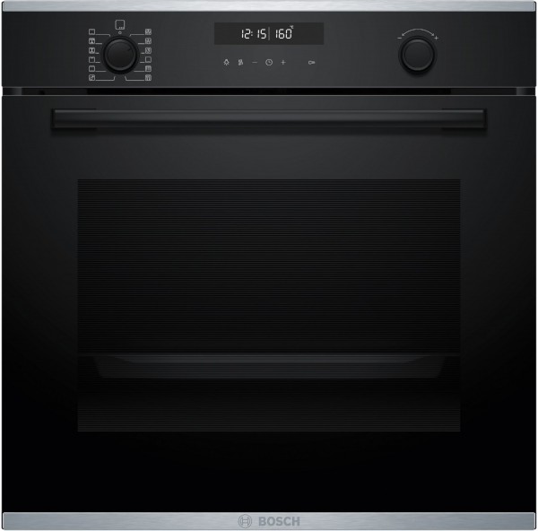HBG278BB3 Einbaubackofen schwarz, 71 l, Pizza-Stufe, schnelles Vorheizen, pyrolytische Selbstreinigung, 59,4 cm breit, A+, Serie 6