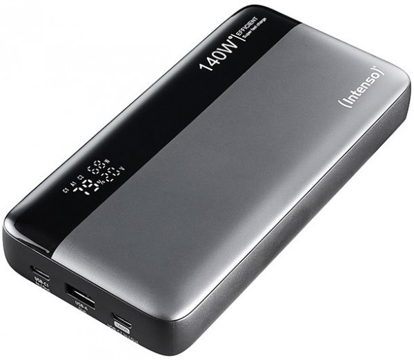 HE25000 (25.000mAh) Powerbank grau/schwarz