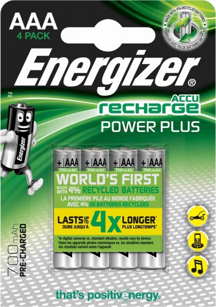 HR03 Power Plus AAA 4er Blister Akku