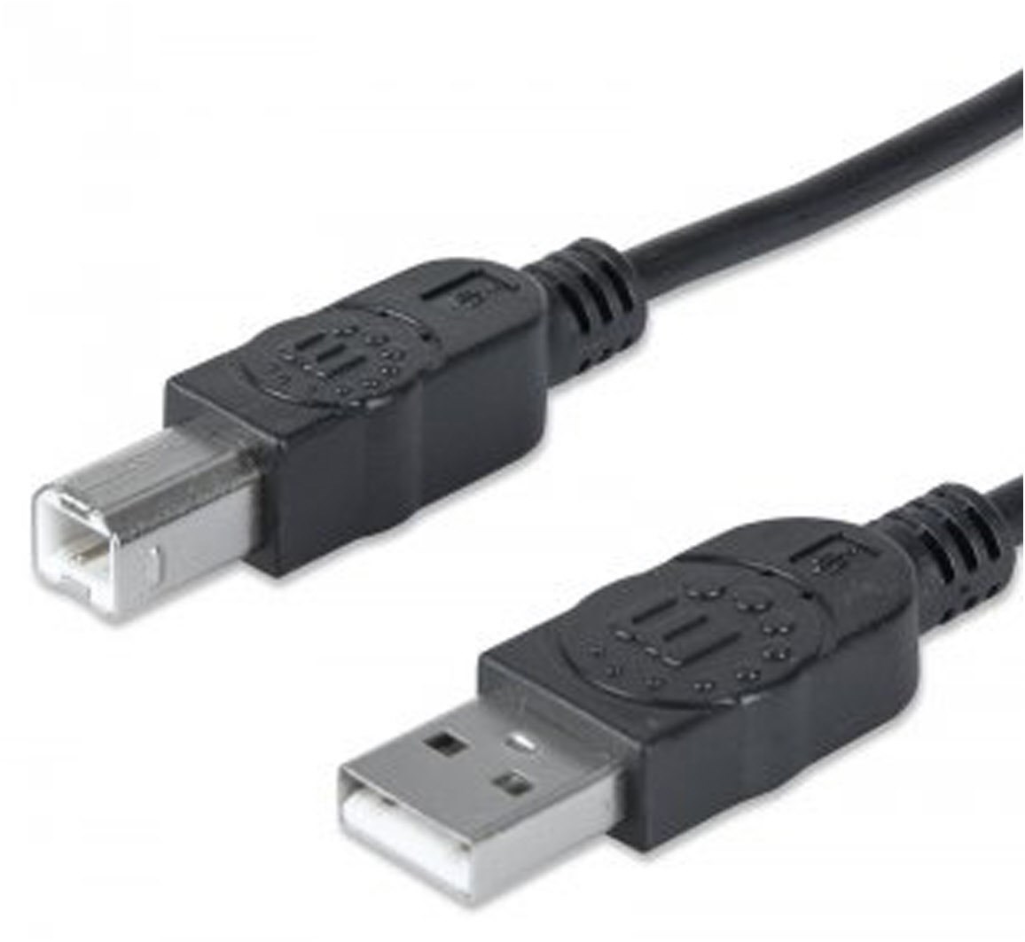 USB 2.0 St. > USB B St. (1m) schwarz