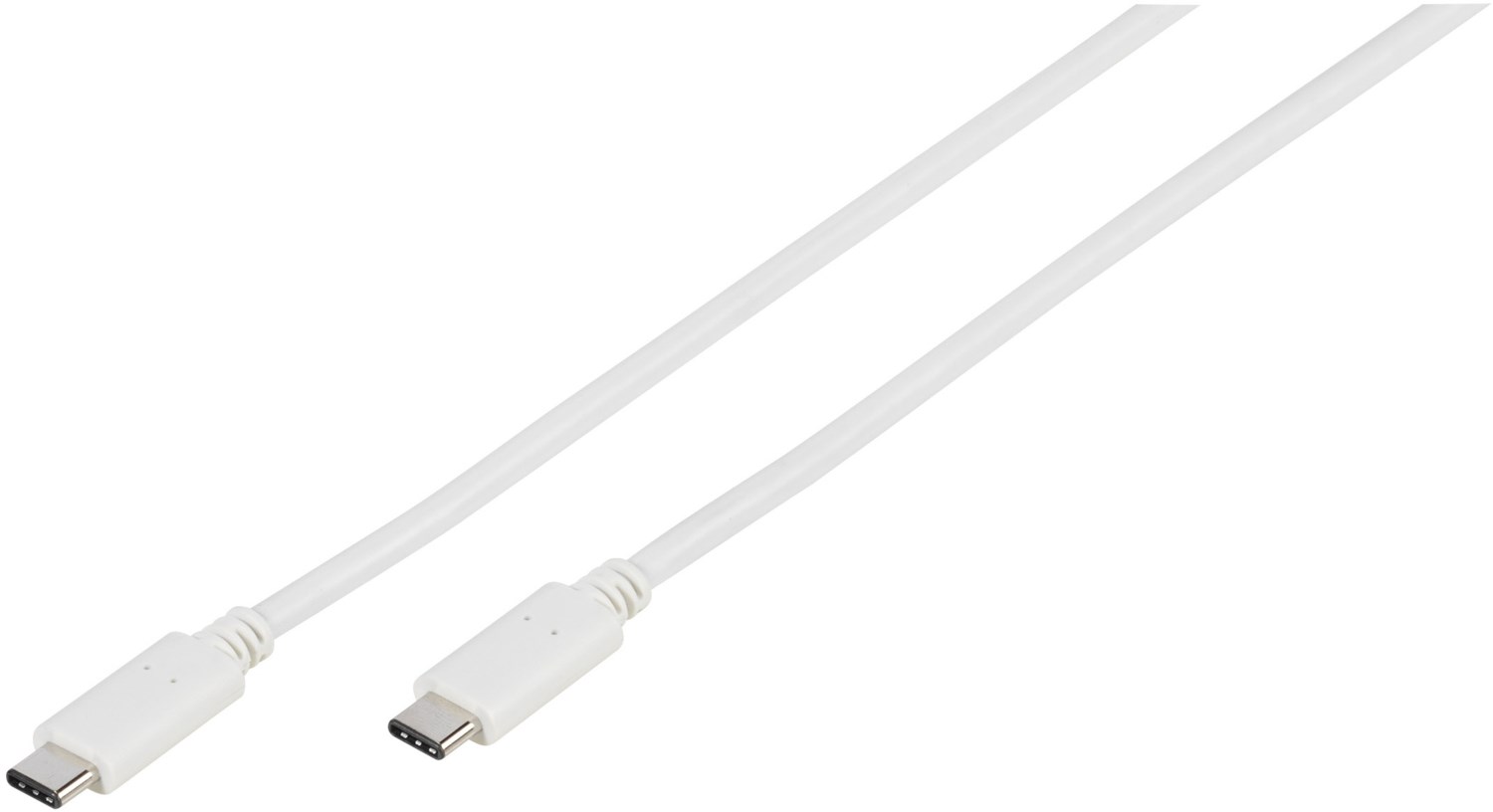 USB 3.1 Type-C Anschlusskabel mit E-Mark (2m) weiß