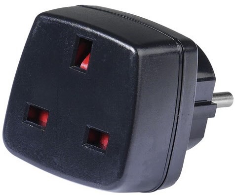 Reise Großbritannien Buchse-Schuko Reisestecker
