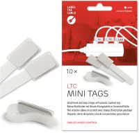 Kabel Tags Mini Klettbinder (10Stk) weiß