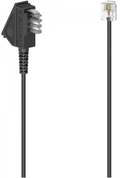 Anschlusskabel (6m) TAE-N-Stecker>Modular-Stecker 6p2c schwarz
