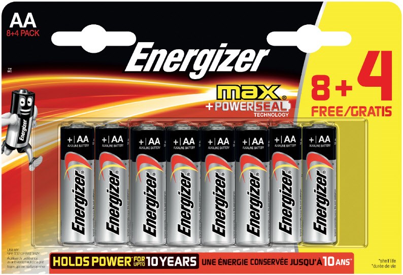 Energizer Max Promotionware Mignon 8+4 Stk MignonBatterie EURONICS
