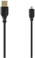 Mini-USB-Kabel Flexi-Slim (0,75m) schwarz
