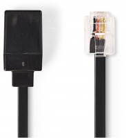 TCGP90205BK100 RJ11-Kabel (10m) RJ11-Stecker>RJ11-Buchse schwarz