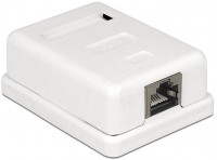 Netzwerk Anschlussdose 1-Port CAT6 weiß