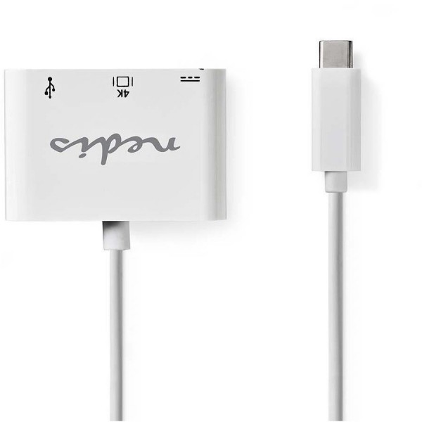CCGP64765WT02 USB-Adapter (0,2m) Typ C-Stecker>USB A-Buchse+Typ-C-Buchse+HDMI