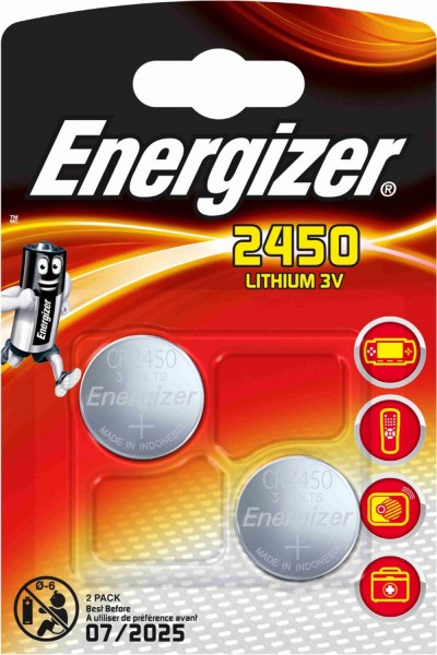CR2450 2er Blister Knopfzelle