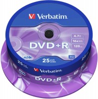 DVD+R 4.7GB 16x Cakebox (25 Disc)
