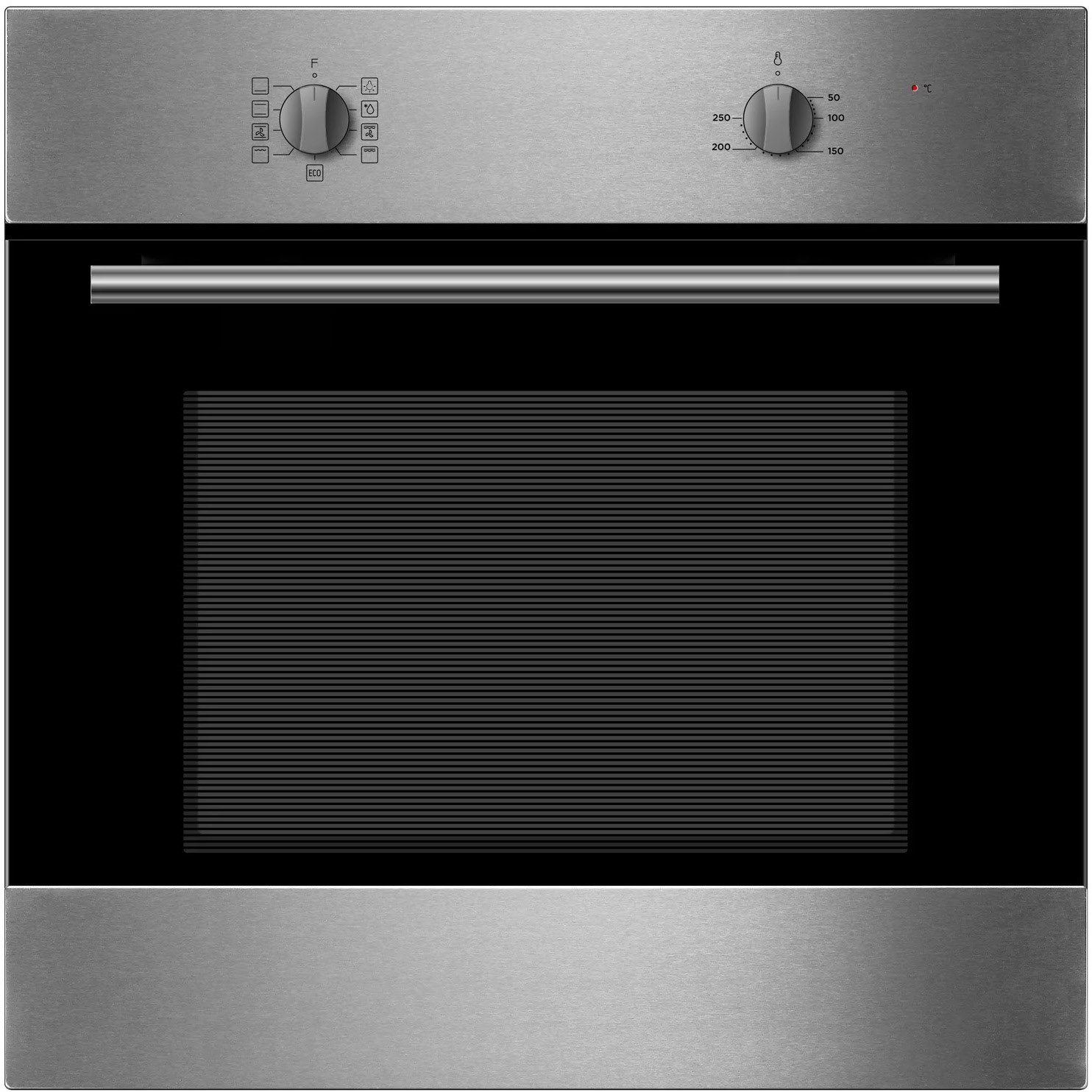 F7-2SA Einbaubackofen edelstahl, 65 l, 59,5 cm breit, A