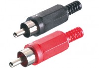 8/05 2 ST.-N 2 RCA 1xrot 1xschwartz Cinch-Stecker