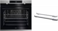 BO424E Einbaubackofen bestehend aus BEE43502BM + TR1LV edelstahl/cleansteel, 72 l, Pizza-Stufe, Heißluftgrill, 59,4 cm breit, A+