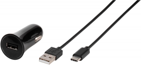 3A USB KFZ Ladegerät schwarz