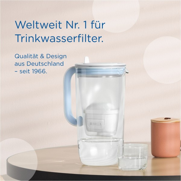 BRITA Glas Kanne Model One Tischwasserfilter