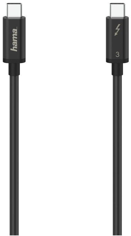 Thunderbolt 3-Kabel USB-C (0,5m) schwarz