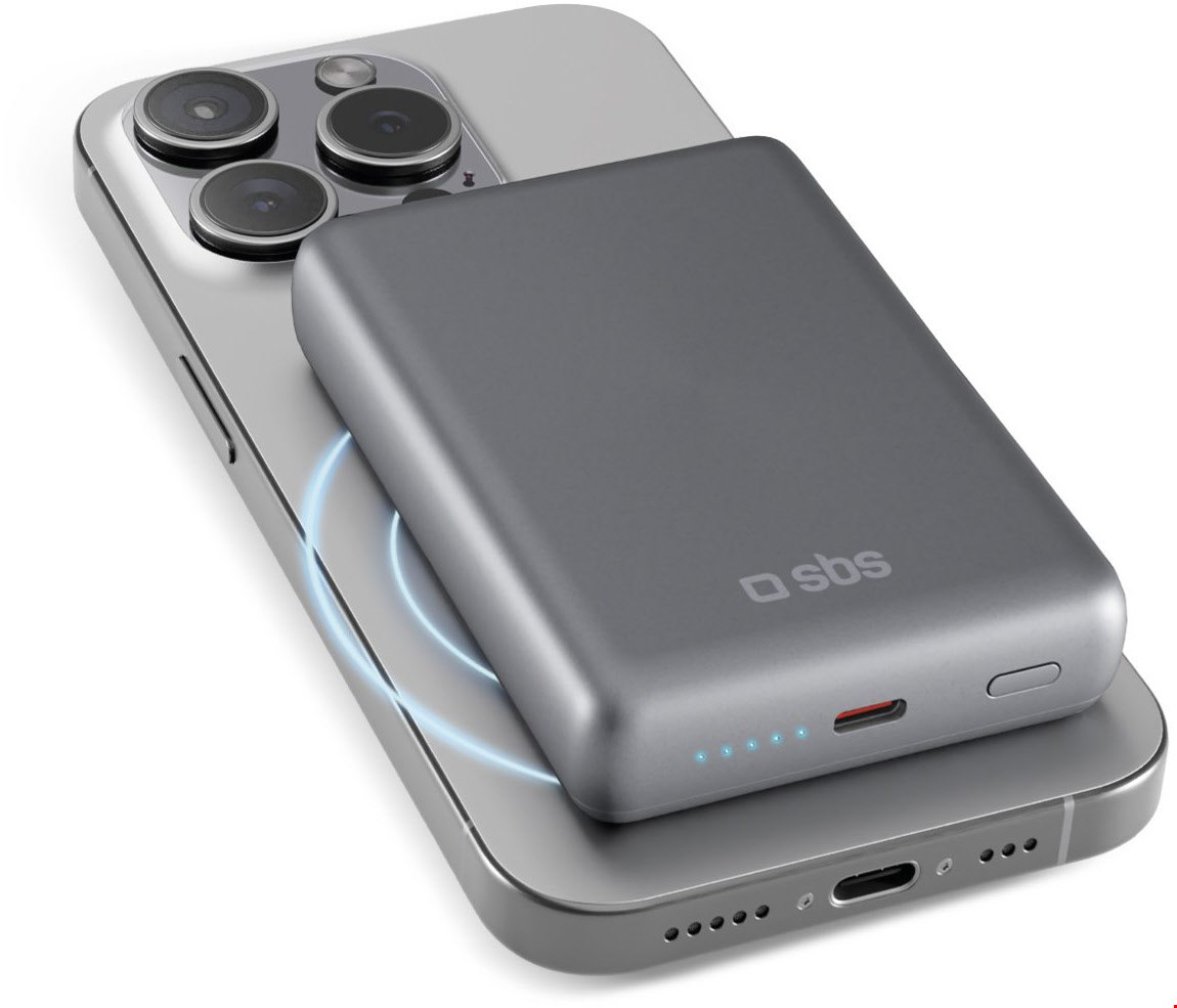 SlimMag (5.000mAh) Powerbank aluminium