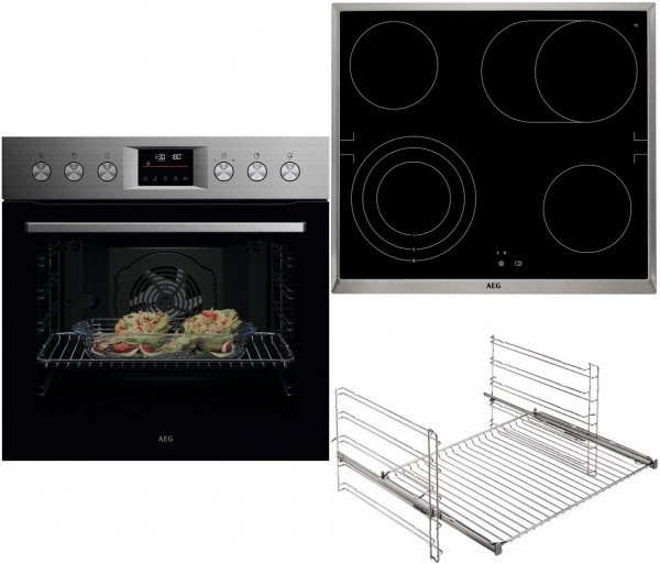 FHHS24M11 Herdset bestehend aus OU5PE40SM+HE604070XB+TR1LV edelstahl/cleansteel + edelstahl