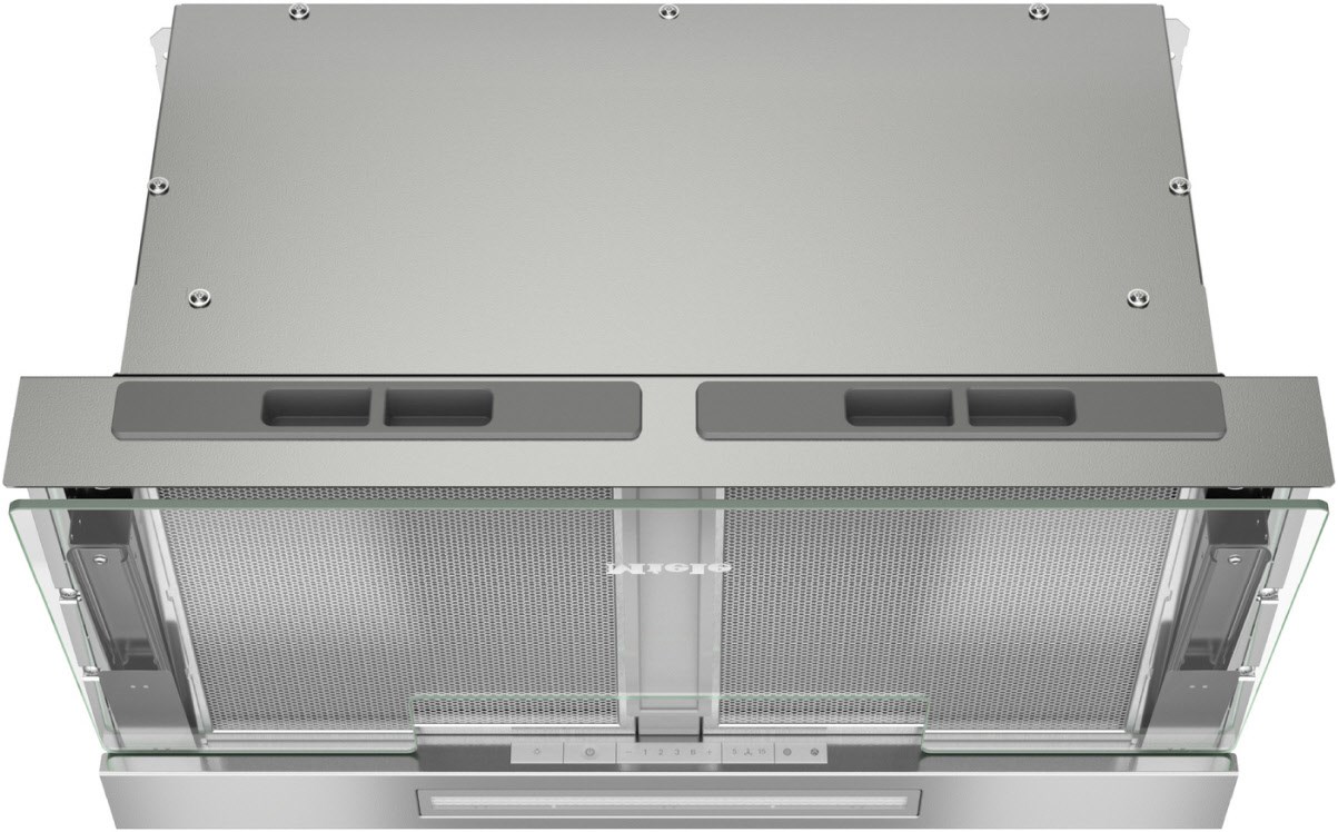 DAS 4640 Flachpaneel-Dunstabzugshaube transparent glas / A+