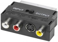 Mini DIN + 3x Cinchbuchse <-> Scart