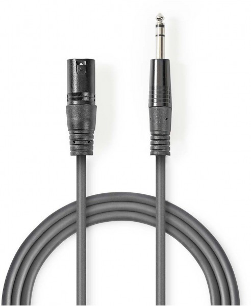 COTH15100GY50 XLR-Audiokabel (5m) XLR-3-Pol-Stecker>6,35-mm-Stecker grau