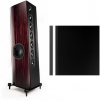 Solitaire S 530 /Stück Stand-Lautsprecher hochglanz schwarz/elox schwarz