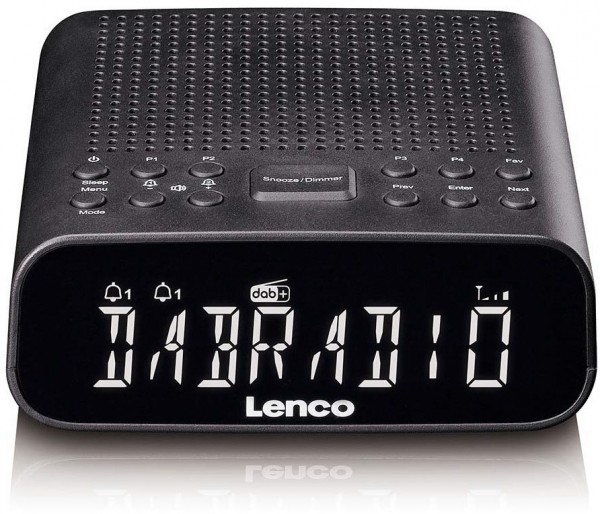 CR-606BK DAB/DAB+ Uhrenradio schwarz