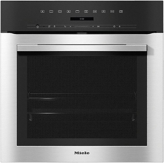 H 7164 BP Einbaubackofen edelstahl/cleansteel, 76 l, schnelles Vorheizen, WLAN, pyrolytische Selbstreinigung, 59,5 cm breit, A+