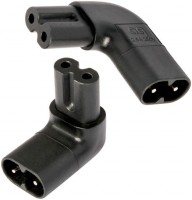 IEC C7 90° Adapter Kit schwarz