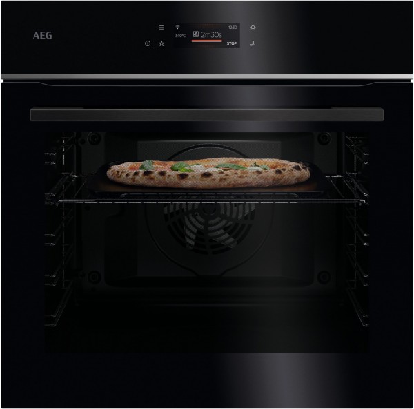 TX7PB63FSB Einbaubackofen schwarz, 72 l, Pizza-Stufe, Dörren, schnelles Vorheizen, Heißluftgrill, Hefeteig-Gärstufe, Brotback-Stufe, WLAN