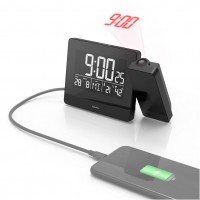 Plus Charge Projektionswecker 00186332 schwarz