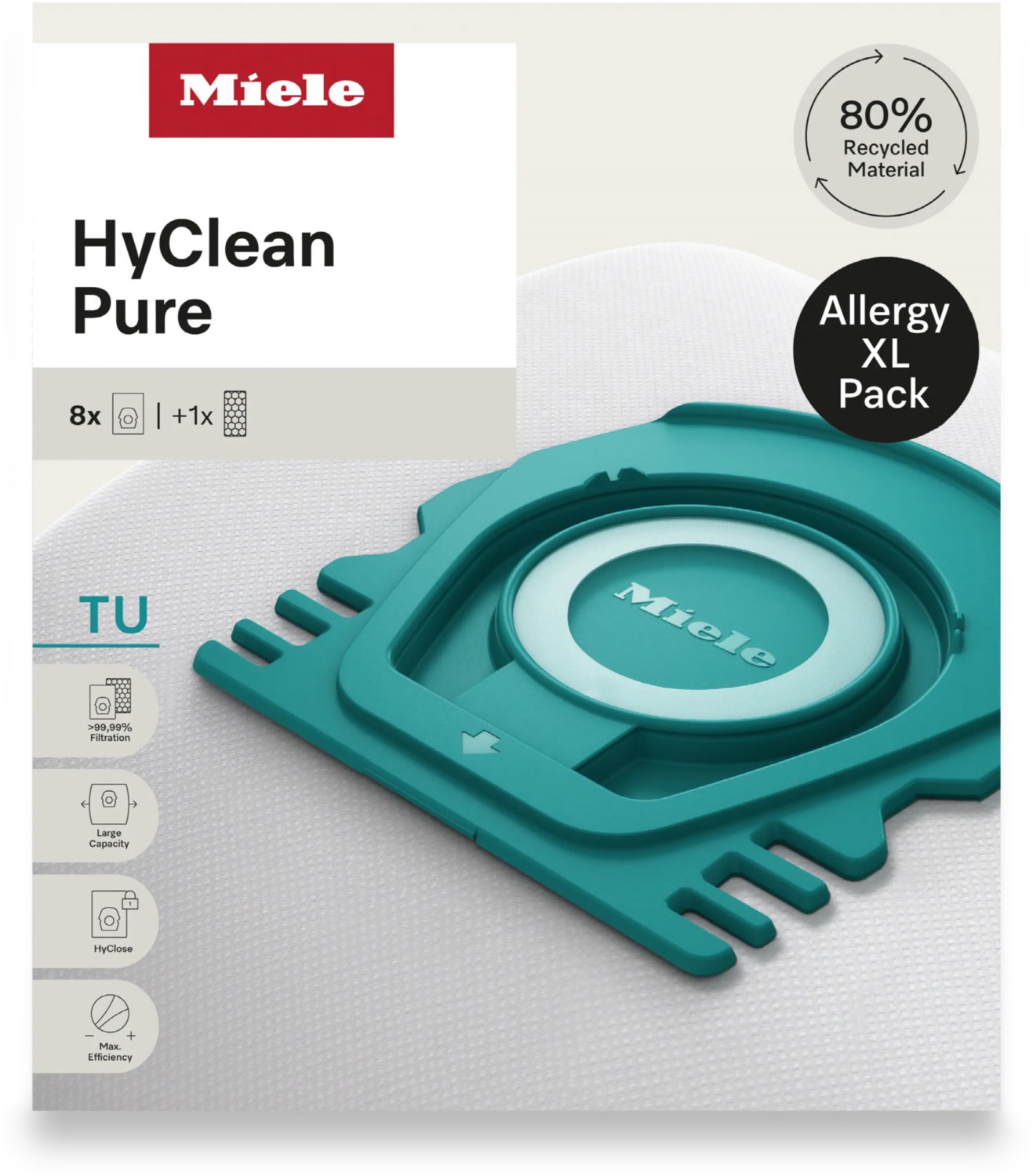 Allergy XL-Pack HyClean Pure TU Staubsaugerbeutel