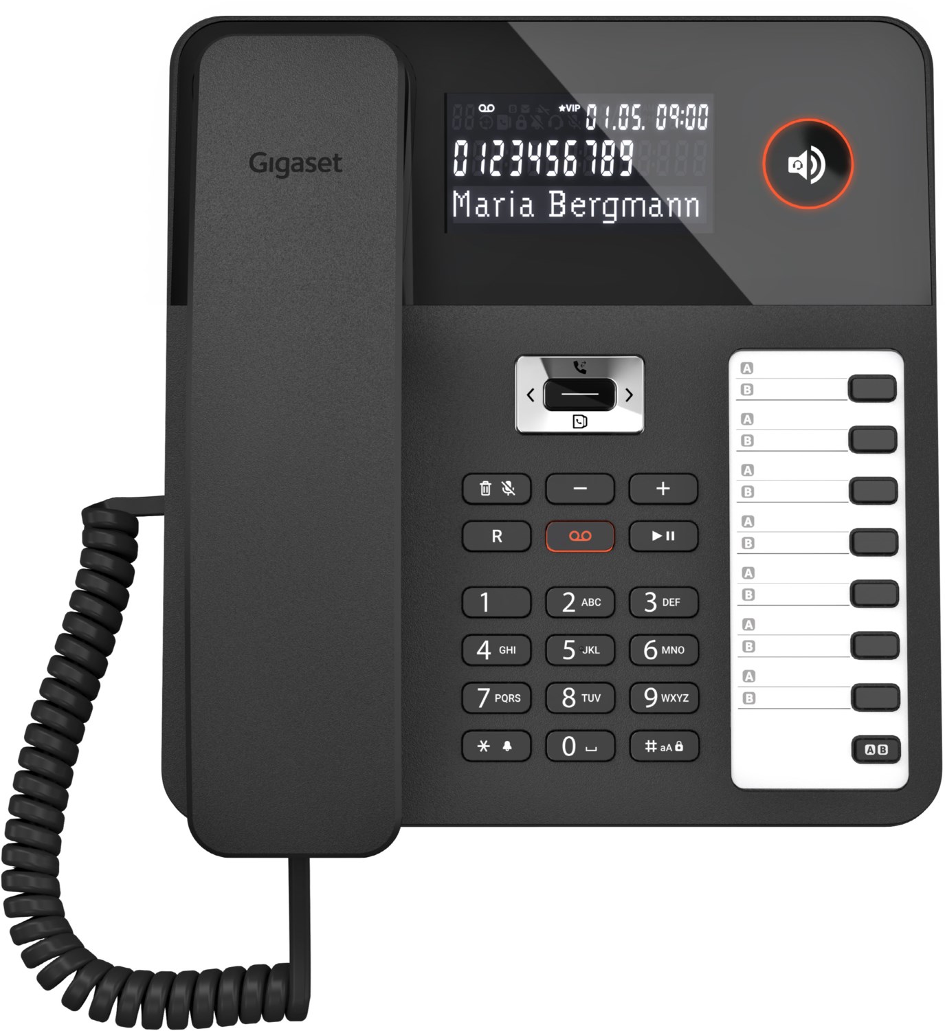 Image of DESK 800A Schnurgebundenes Telefon + AB schwarz