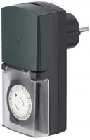 Mechanische Zeitschaltuhr Mini für außen schwarz/grün
