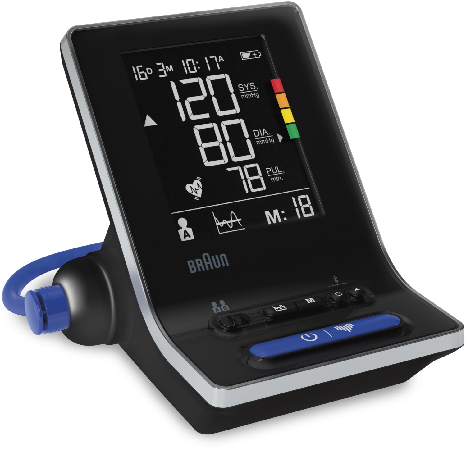 BUA6350EU ExactFit Oberarm-Blutdruckmessgerät schwarz