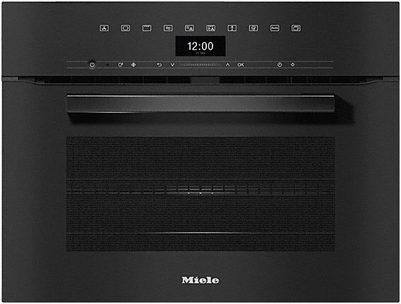 H 7440 BM Backofen mit Mikrowellenfunktion obsidianschwarz